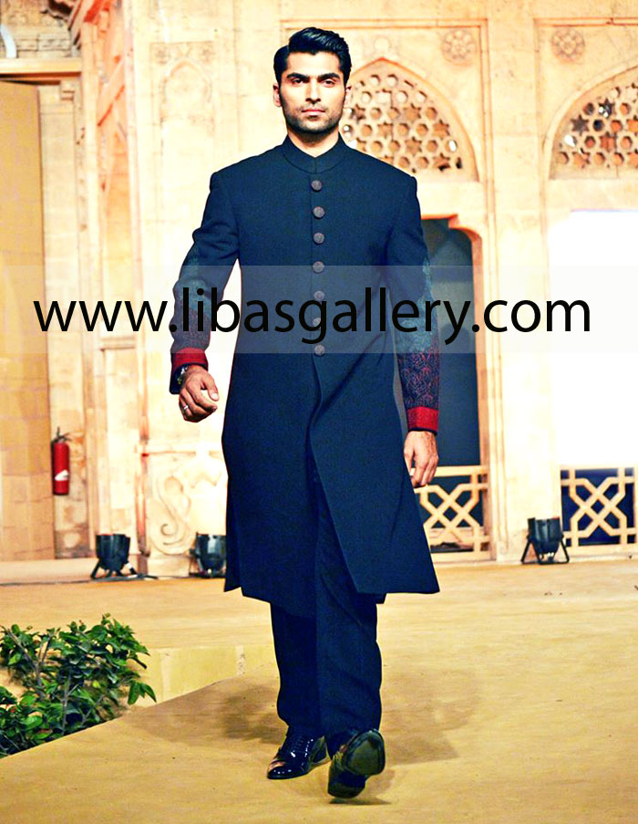 Amir Adnan latest Preseident Sherwanis Collection 2014 President Sherwanis by Amir Adnan Sherwani Suits Grey Color 2014 UK london