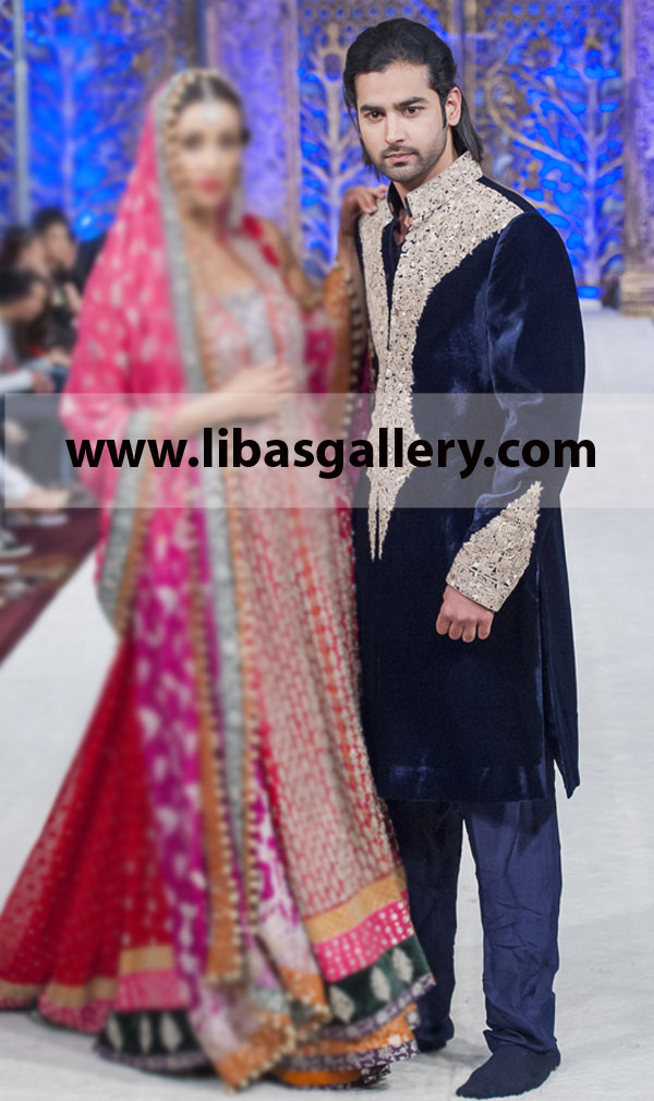 Pakistani Designer Sherwani Style 428