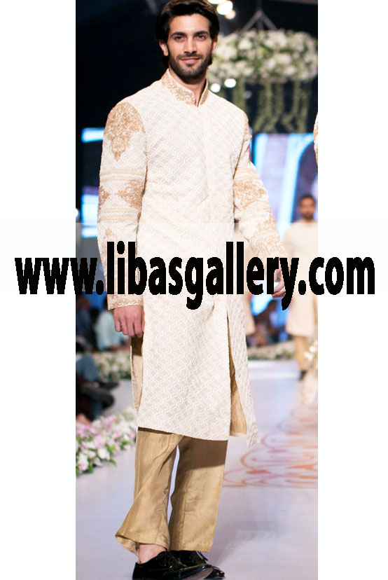 Pakistani Designer Sherwani Style 437