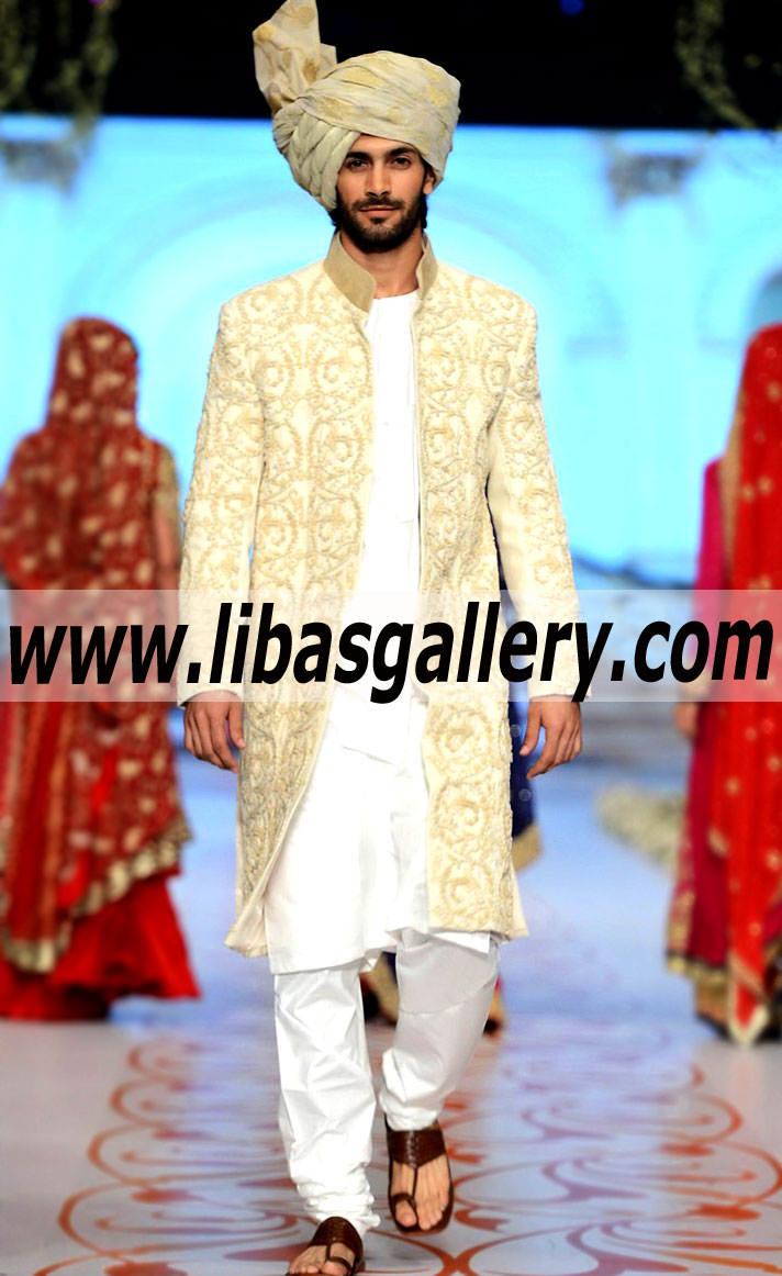 Pakistani Designer Sherwani Style 440