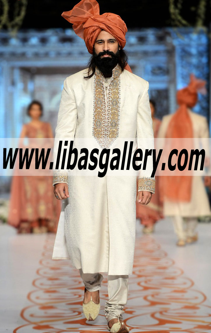 Pakistani Designer Sherwani Style 442
