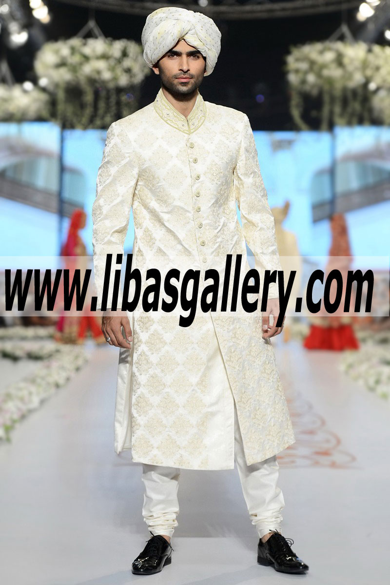 Pakistani Designer Sherwani Style 443