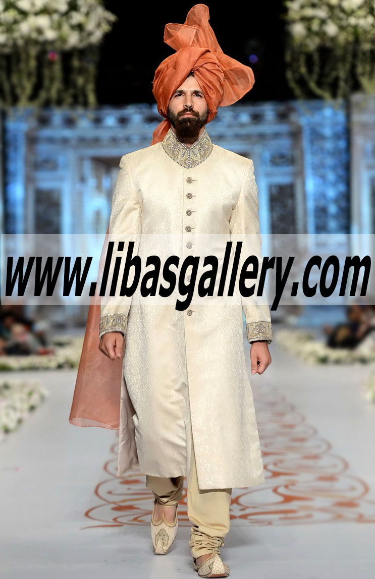 Pakistani Designer Sherwani Style 444