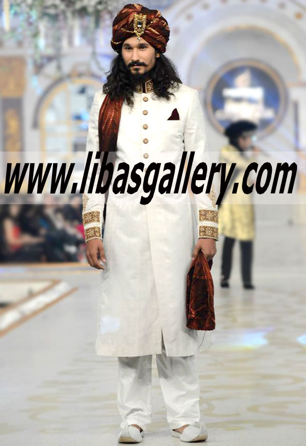 Pakistani Designer Sherwani Style 456
