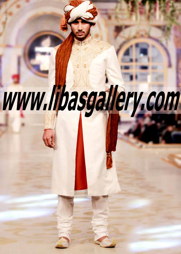 Pakistani Designer Sherwani Style 457