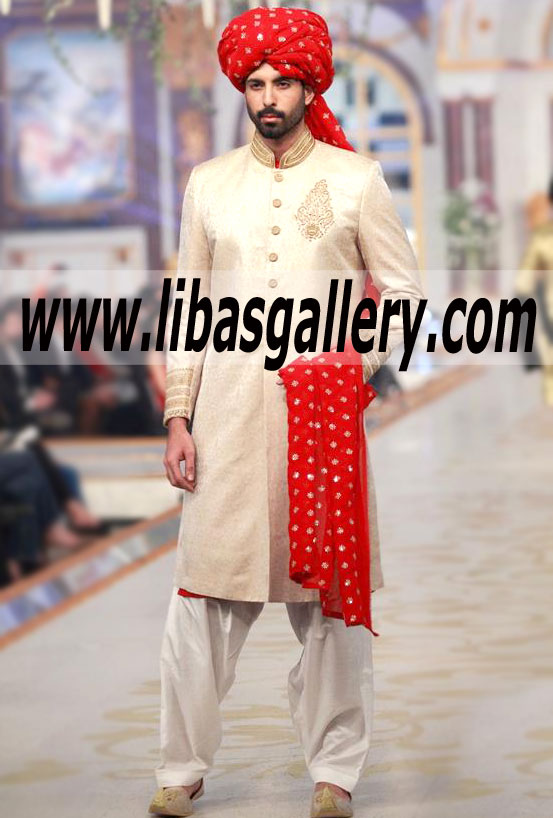 Pakistani Designer Sherwani Style 459