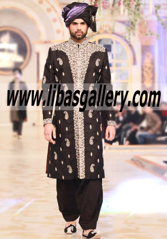 Pakistani Designer Sherwani Style 460