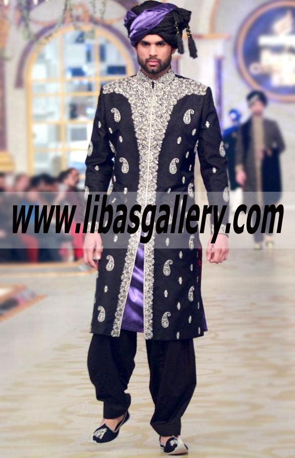 Pakistani Designer Sherwani Style 460
