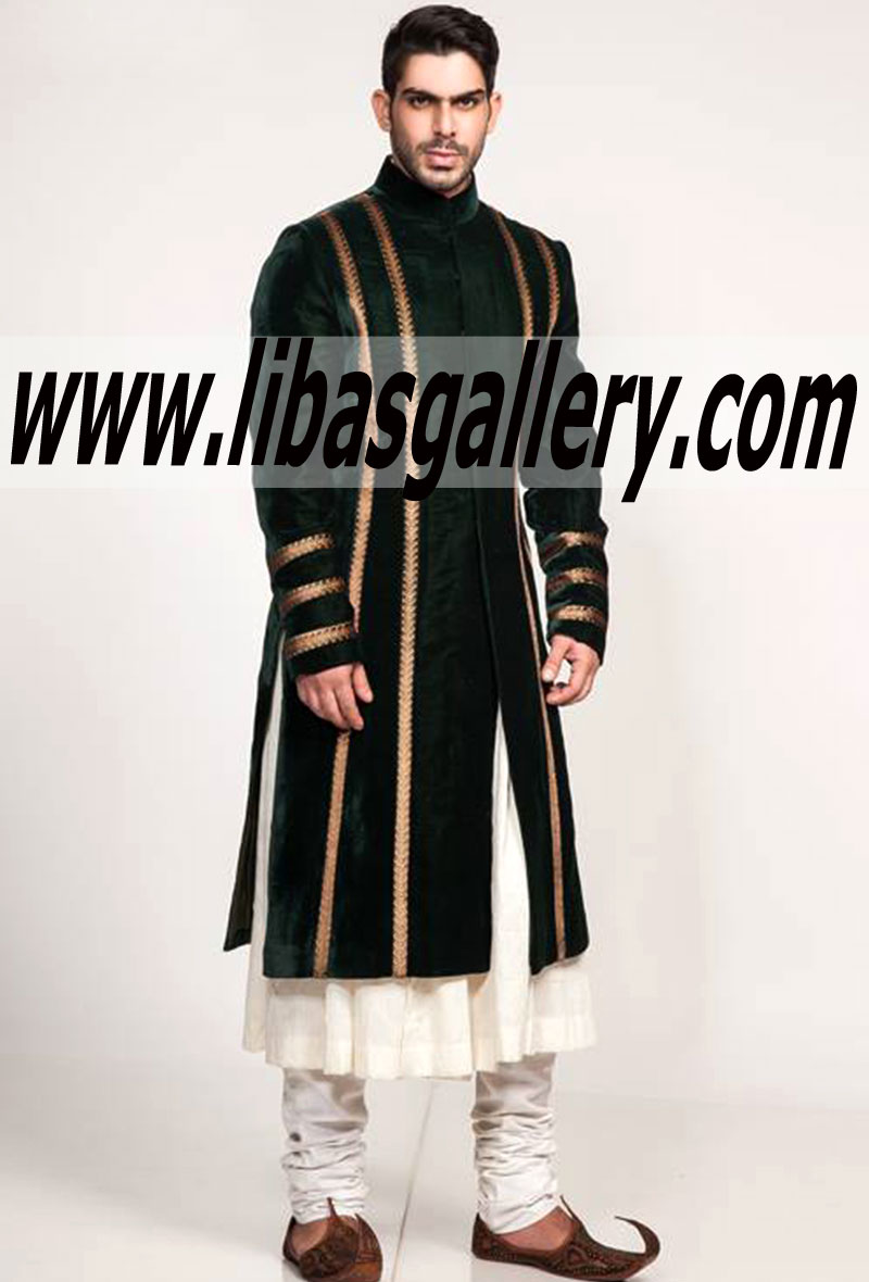 Fahad Hussayn PBCW 2014-2015 Groom Sherwani Collection, Men wear collection for special occasion from libasgallery.com official online shop. Discover the world`s largest selection of PFDC PLBW PBCW 2014-2015 fashion and new products daily