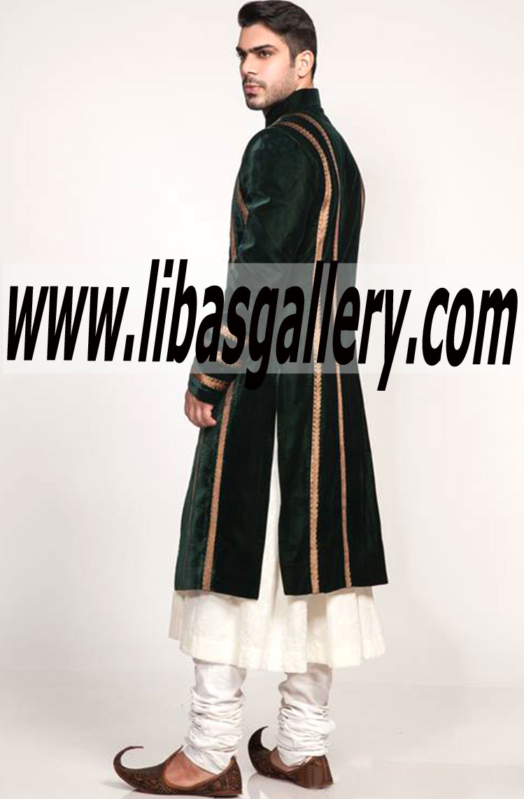 Pakistani Designer Sherwani Style 463