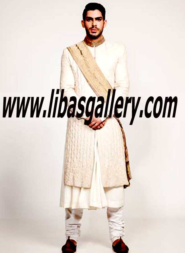 Pakistani Designer Sherwani Style 466