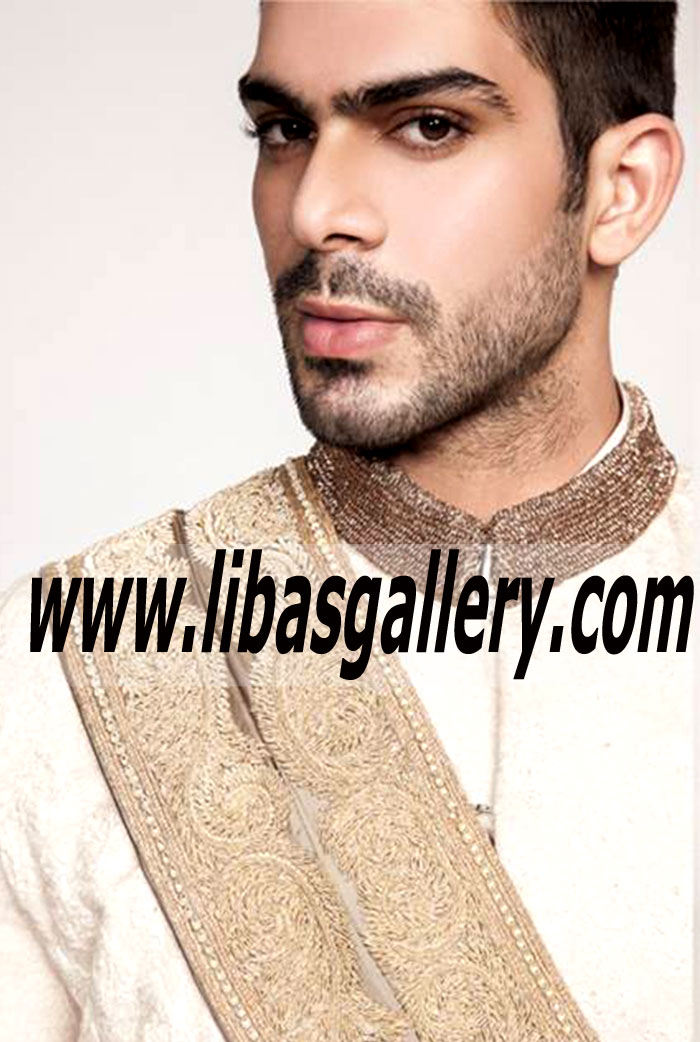 Pakistani Designer Sherwani Style 466