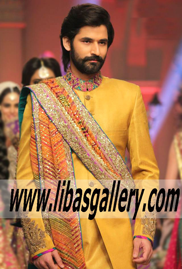 Pakistani Designer Sherwani Style 467