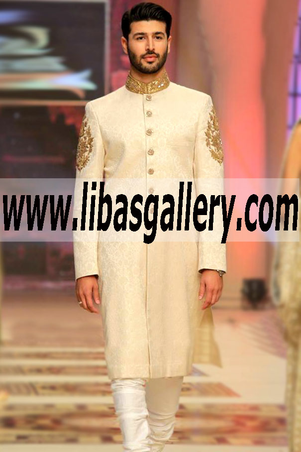 Pakistani Designer Sherwani Style 468