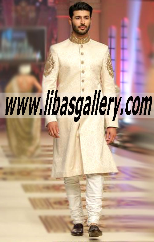 Pakistani Designer Sherwani Style 468