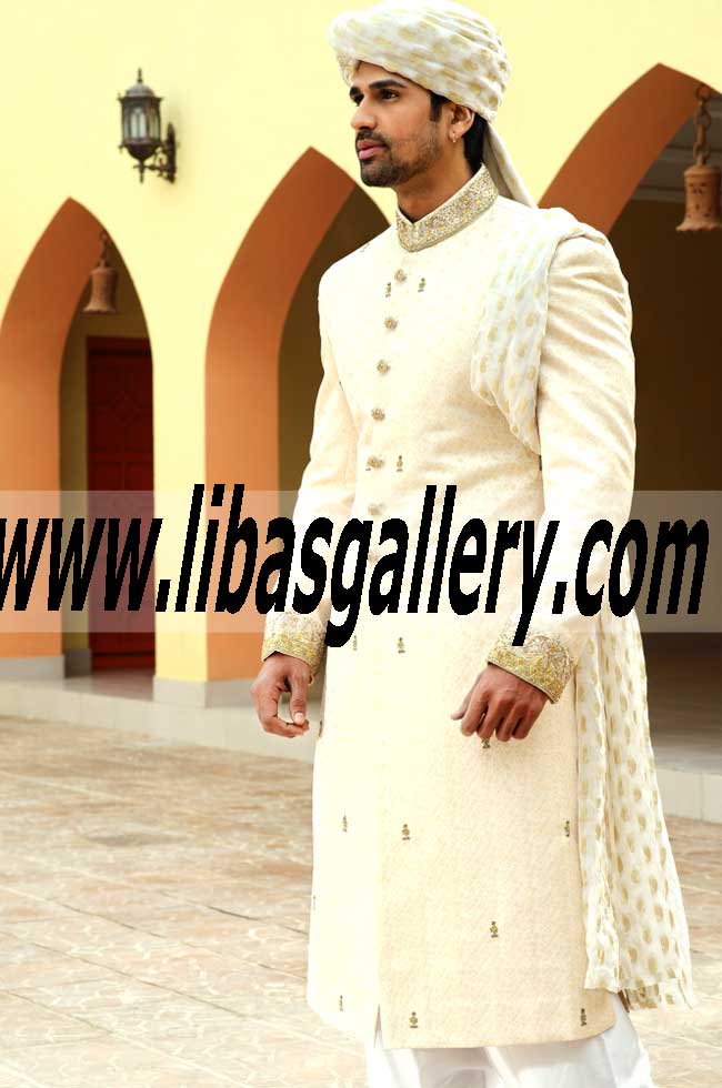 Pakistani Designer Sherwani Style 483