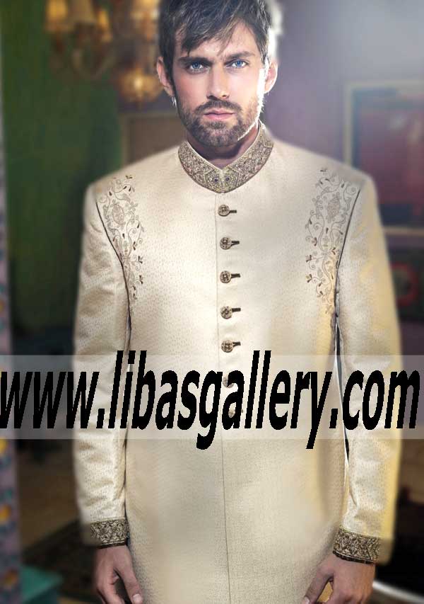 Pakistani Designer Sherwani Style 484