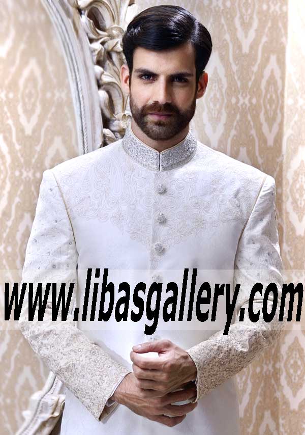 Pakistani Designer Sherwani Style 486