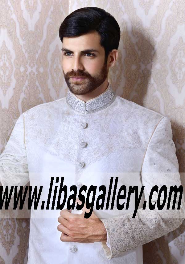 Pakistani Designer Sherwani Style 486