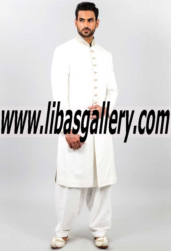 Pakistani Designer Sherwani Style 495