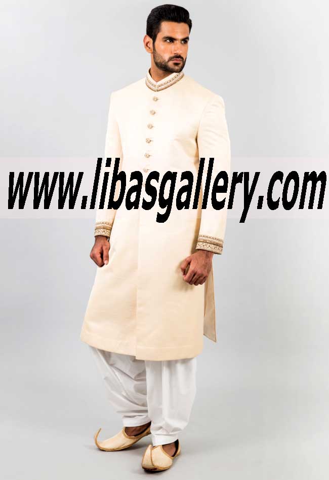 Pakistani Designer Sherwani Style 498