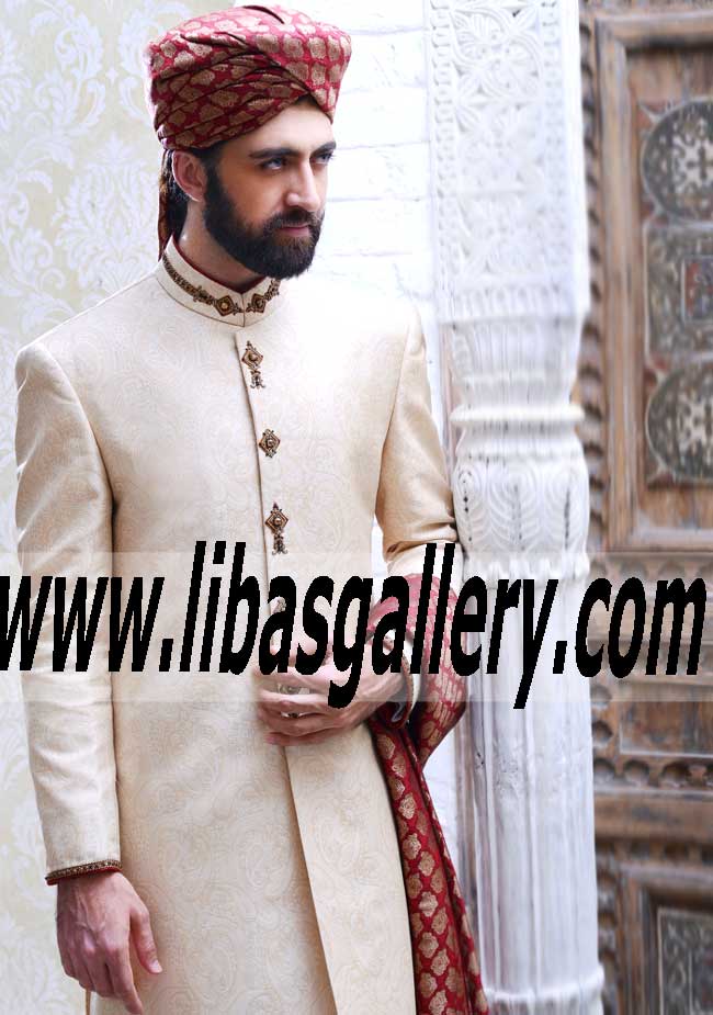 Pakistani Designer Sherwani Style 513
