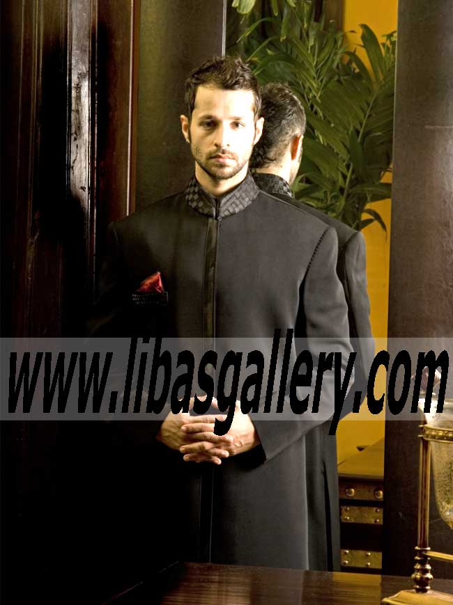 New Fashion Pakistani Wedding Sherwani Collection for Mens by Amir Adnan Wedding Sherwani Boston Massachusetts USA