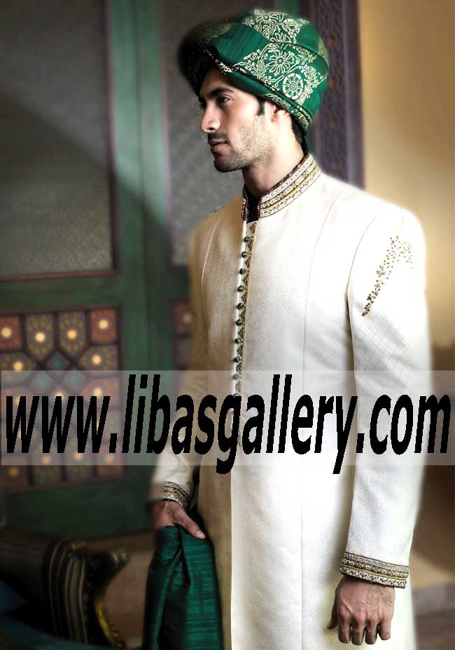 Pakistani Designer Sherwani Style 521