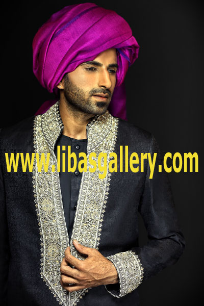 Pakistani Designer Sherwani Style 535