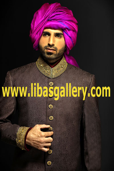 Pakistani Designer Sherwani Style 536