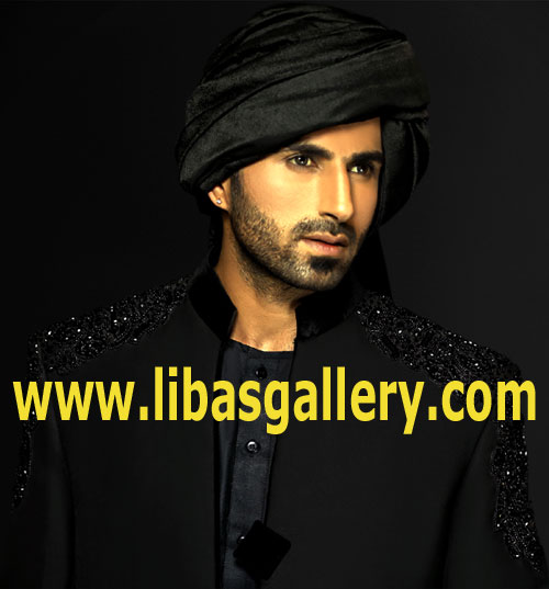 Graceful Wedding Sherwani Suit for Men Graceful Wedding Sherwani Suit for Groom France Paris Ziggi Menswear Sherwani Embroidered Sherwani Men 2015 2016