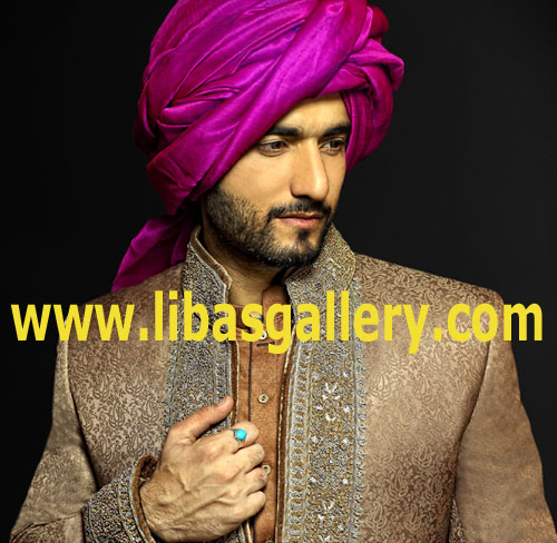 Pakistani Designer Sherwani Style 541