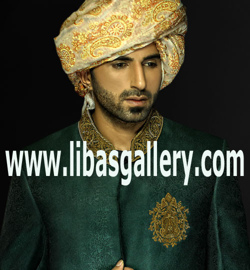 Pakistani Designer Sherwani Style 543