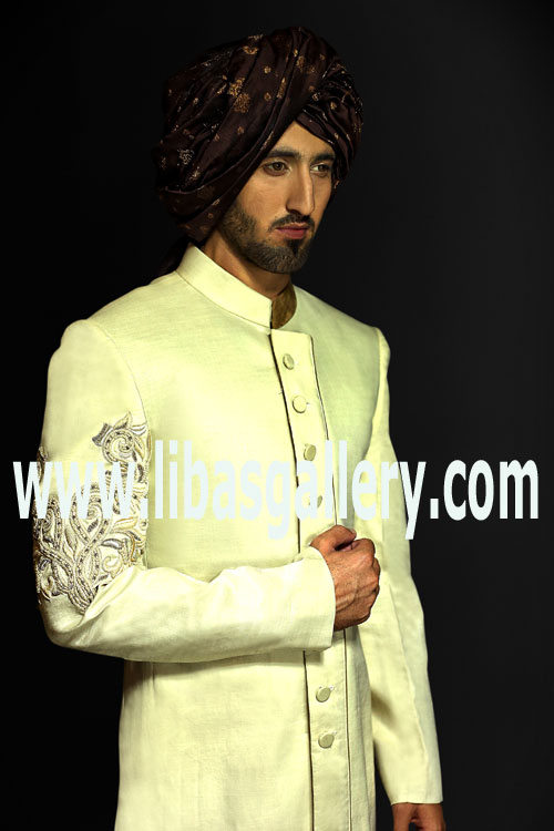 Pakistani Designer Sherwani Style 545