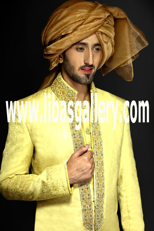 Pakistani Designer Sherwani Style 549