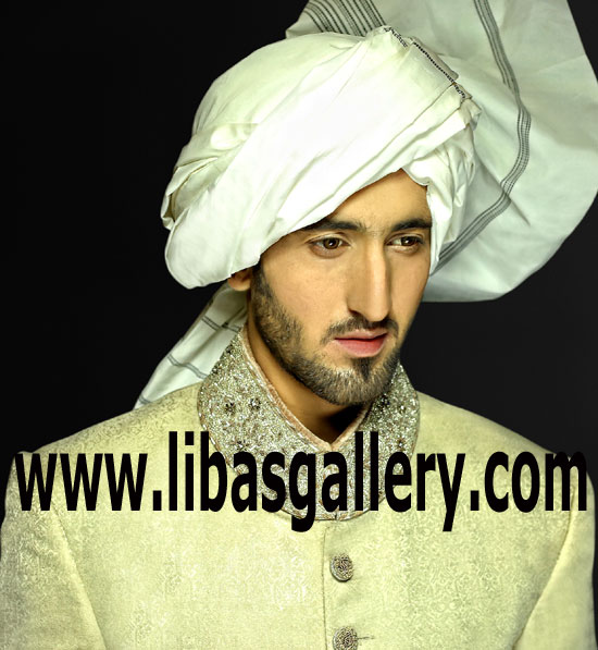 Dashing jamawar Wedding Sherwani