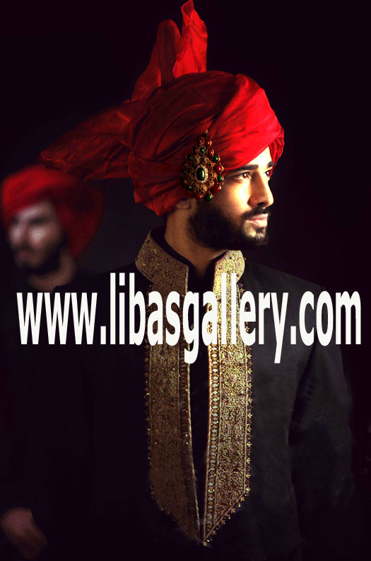 bumper sherwani for desi style groom who likes to roder long length wedding jacket for nikah and barat event oslo bergen norway