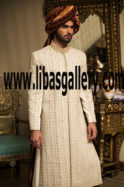 Pakistani Appealing Groom Sherwani Style