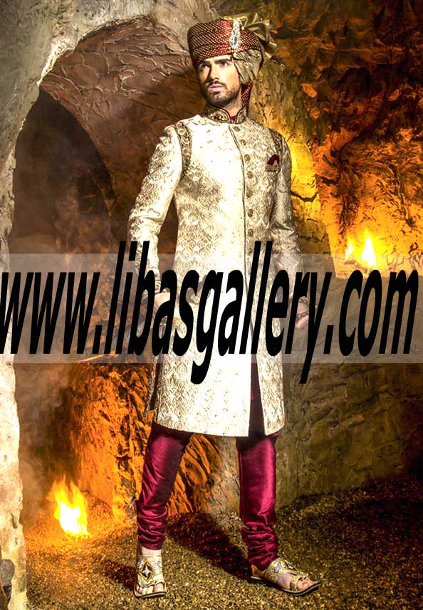 Pakistani Designer Groom Sherwani Suits 2016 Pakistani Designer Groom Sherwani Designs Fairfield New Jersey USA Men