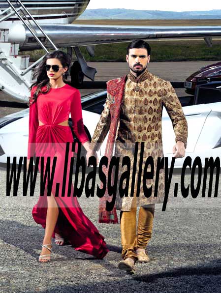 Eid Weddings Sherwani For Dulha Complete range of Groom Dulha sherwani for Nikah Wedding day 2016 Lairg Sutherland UK