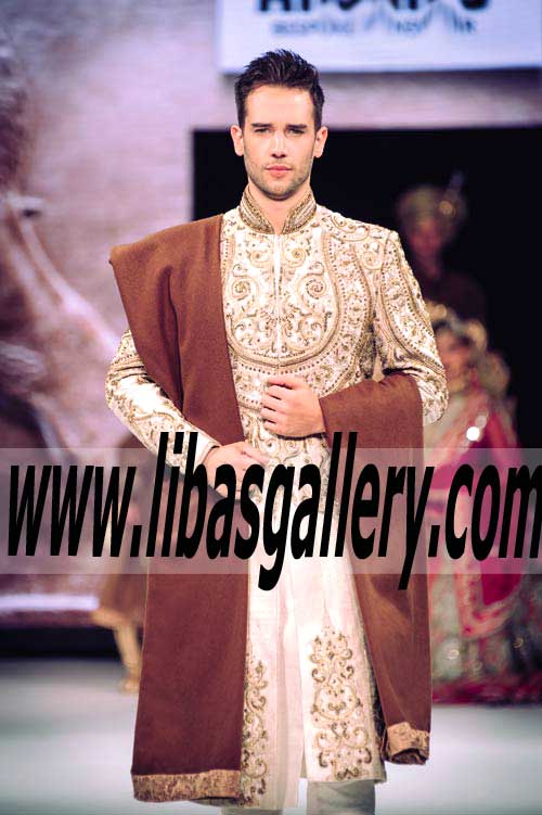 Weddings Sherwani For Dulha Complete range of Groom Dulha sherwani for Nikah Barat UK USA Dubai