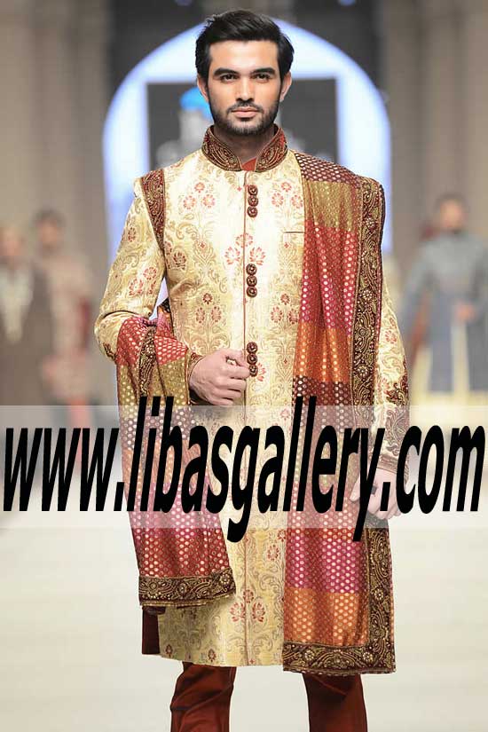 Embroidered Sherwani For Mens Indo Western Style Embroidered Sherwani For Mens 2016 2017 Texas TX US