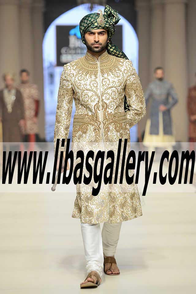 Stylish Faun Color Sherwani Suit for Wedding Groom Sherwani Suit for Wedding Dulha Fairfield New Jersey NJ USA 