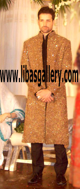 A beautiful Marriage Day Sherwani Suit for Groom