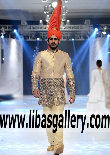 BeSpoke Groom Sherwani Suit Latest Design latest Fabric high quality Dulha most wanted Designer Sherwani PLBW 2016 2017 Pakistan,India,Saudi Arabia