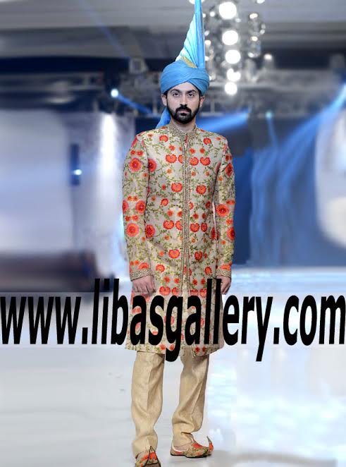 Complete Set of Sherwani Suit Full Package for Groom 2017 