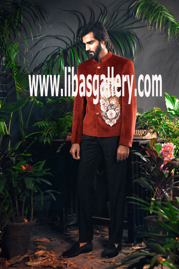Indo Western Style Sherwani Suit 2017 Style 1