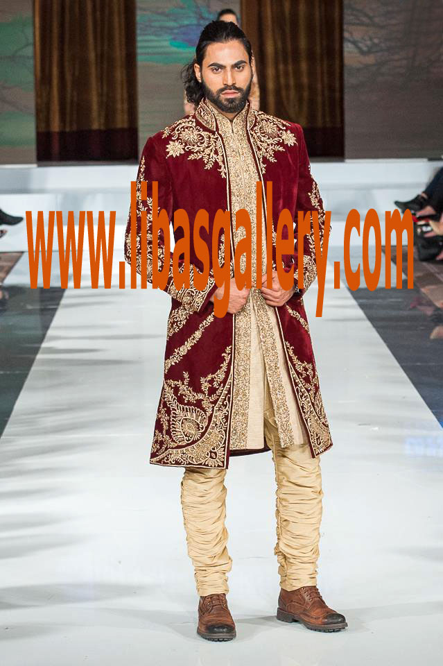 Embellished Groom Sherwani Suit Style no 1