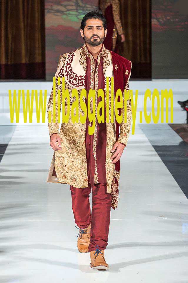 Traditional Wedding Sherwani for Groom Men`s Sherwani San Diego California CA USA Elegant Wedding Sherwani for Groom  Men