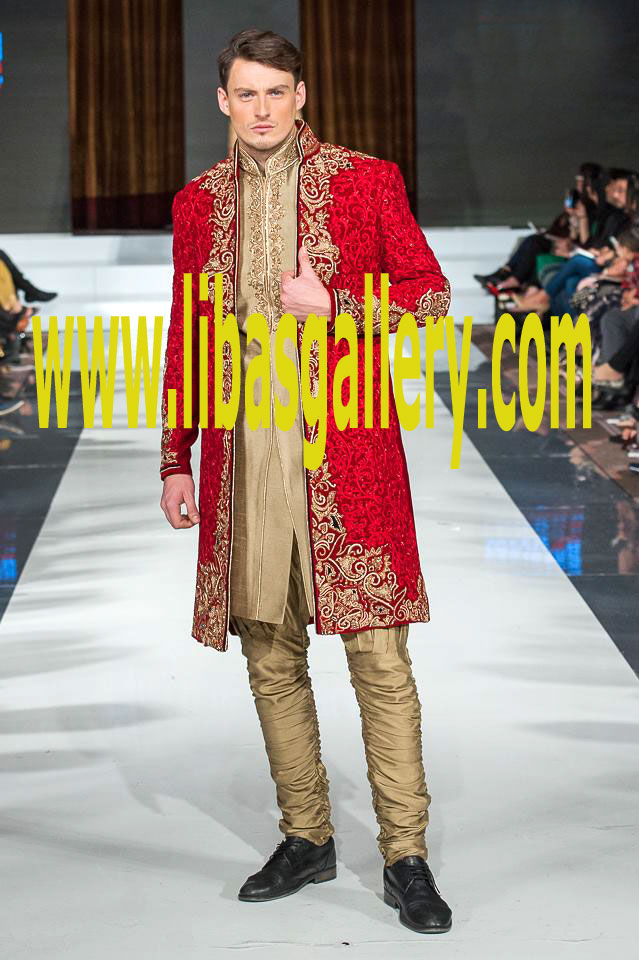 Embellished Groom Sherwani Suit Style no 7